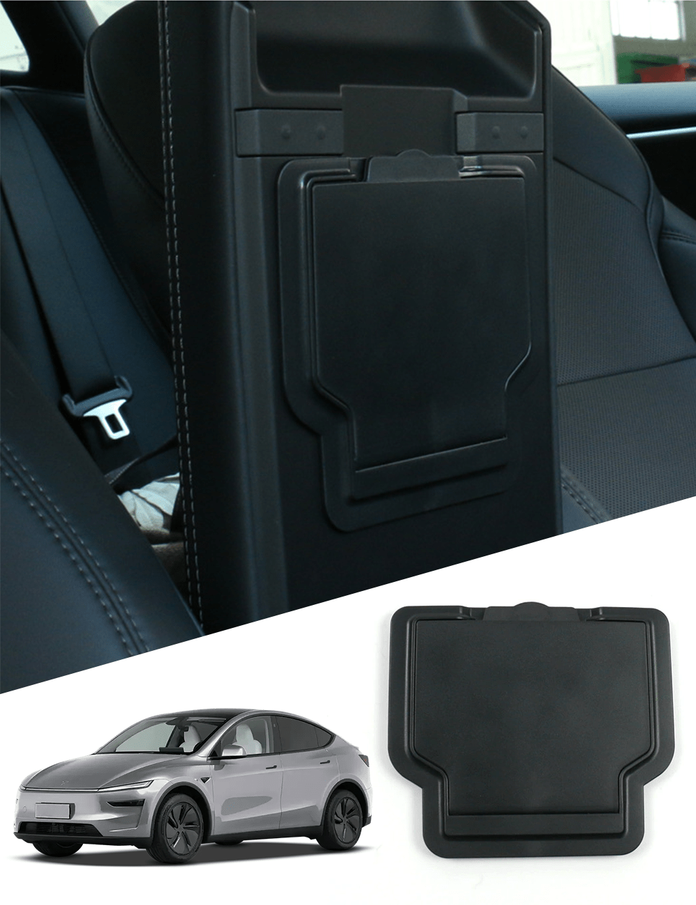 Console & Armrest Triple Storage Pack for Model Y Juniper & Model 3 Highland