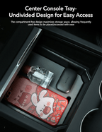 Console & Armrest Triple Storage Pack for Model Y Juniper & Model 3 Highland