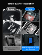 Console & Armrest Triple Storage Pack for Model Y Juniper & Model 3 Highland