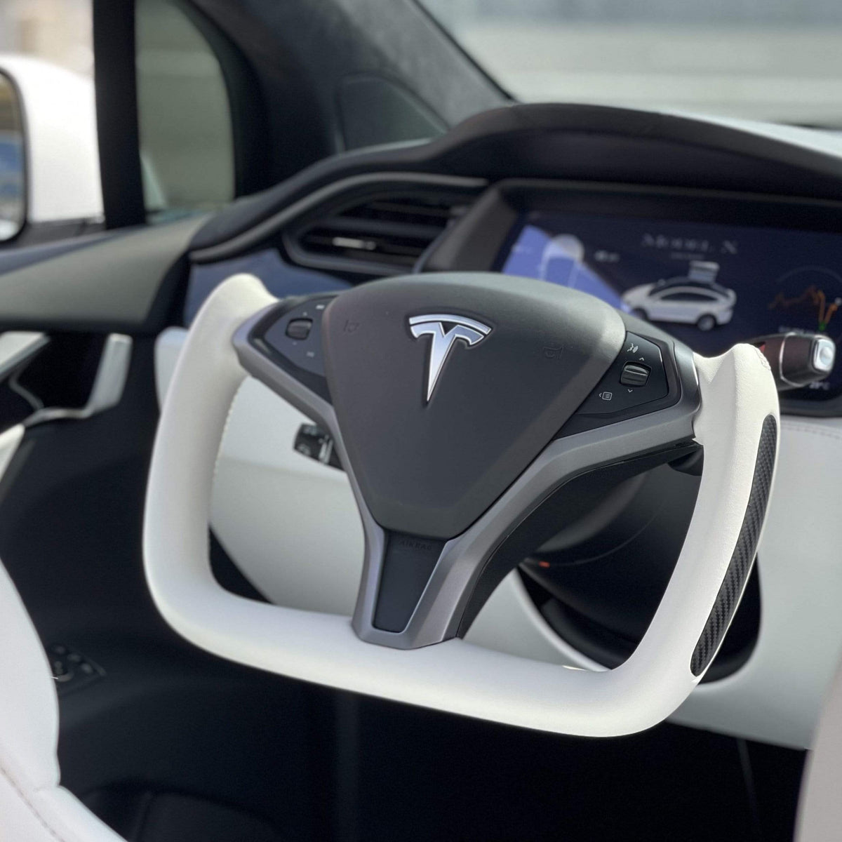 Custom Yoke Steering Wheel Replacement for Tesla Model X / S 2012-2020 - Teskay
