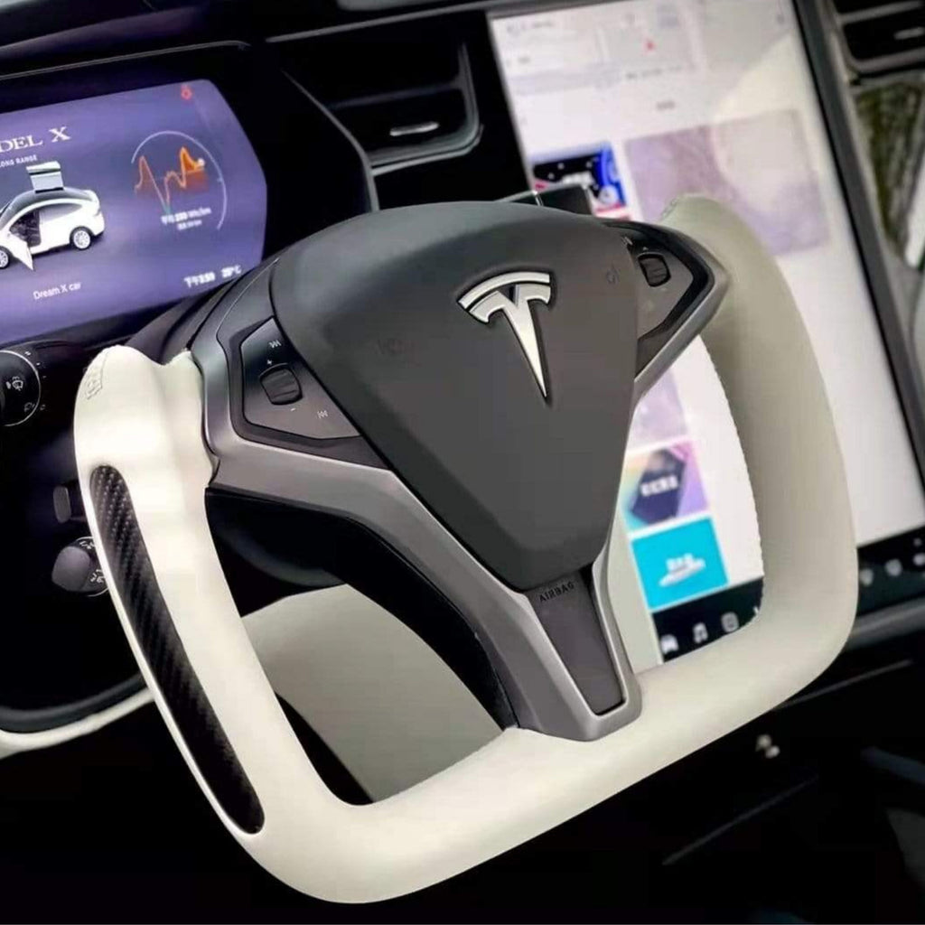 Custom Yoke Steering Wheel Replacement for Tesla Model X / S 2012-2020 - Teskay