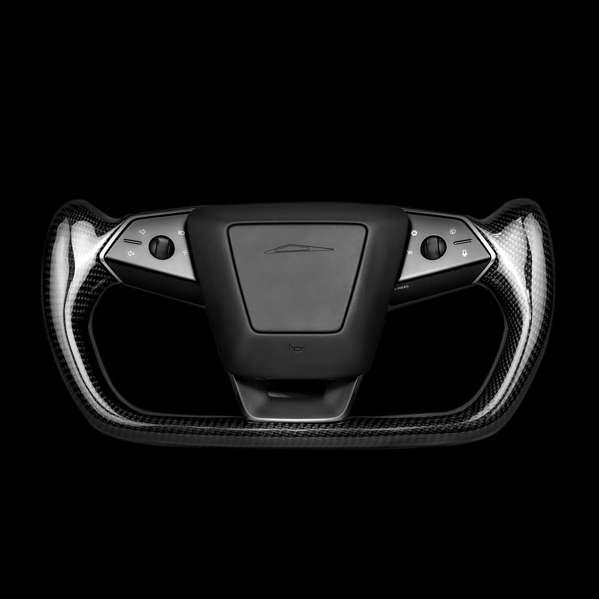 Carbon Fiber Yoke Steering Wheel for Cybertruck - Teskay