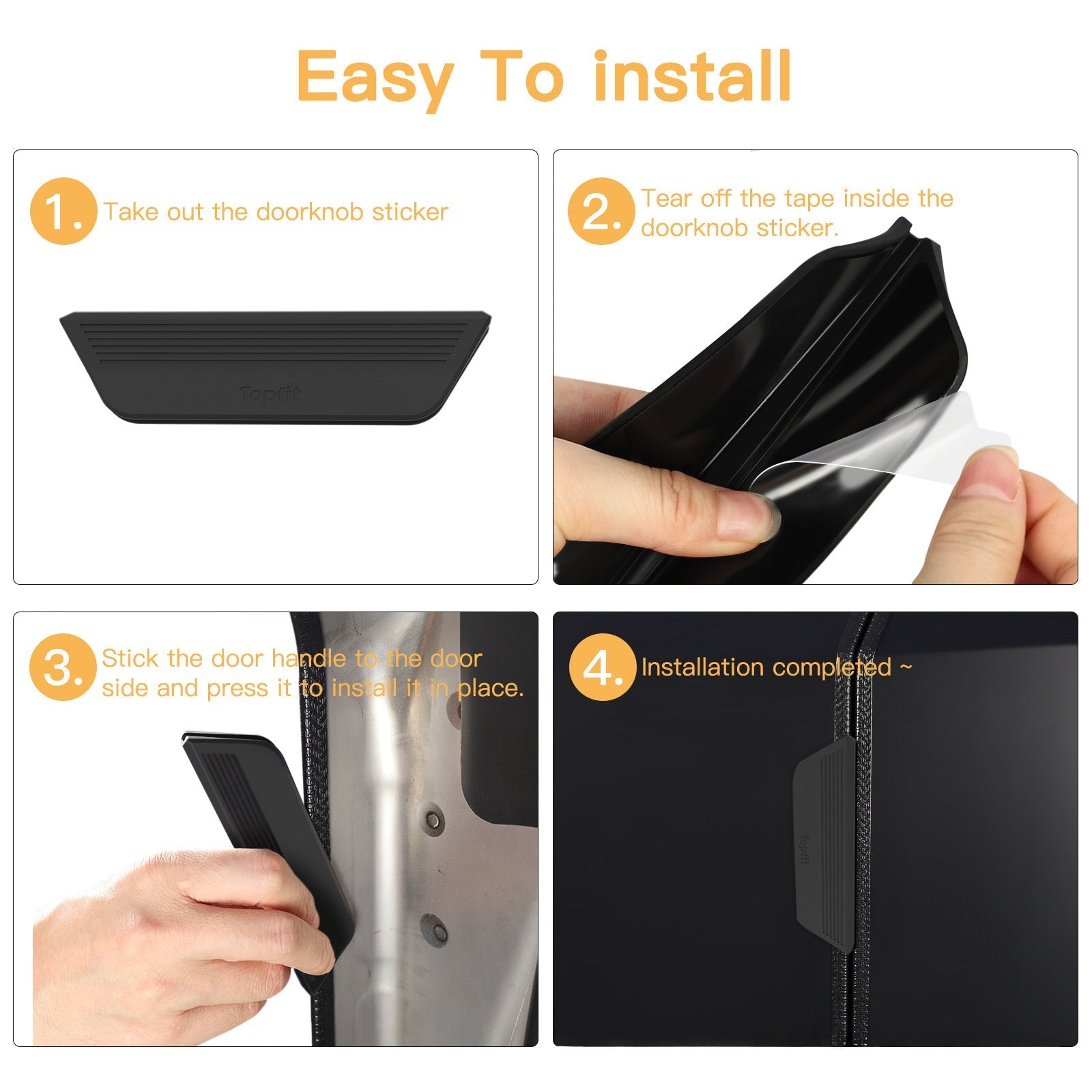 4-Pack Black Silicone Armrest Pads for Cybertruck - Teskay