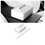 Cybertruck Style Multi-Function Tissue Box for Tesla White