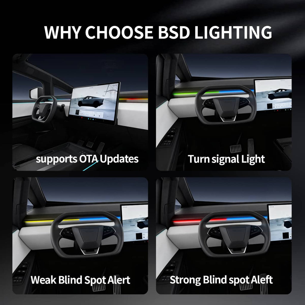 Cybertruck Smart BSD Blind Spot LED Ambient Lighting Kit