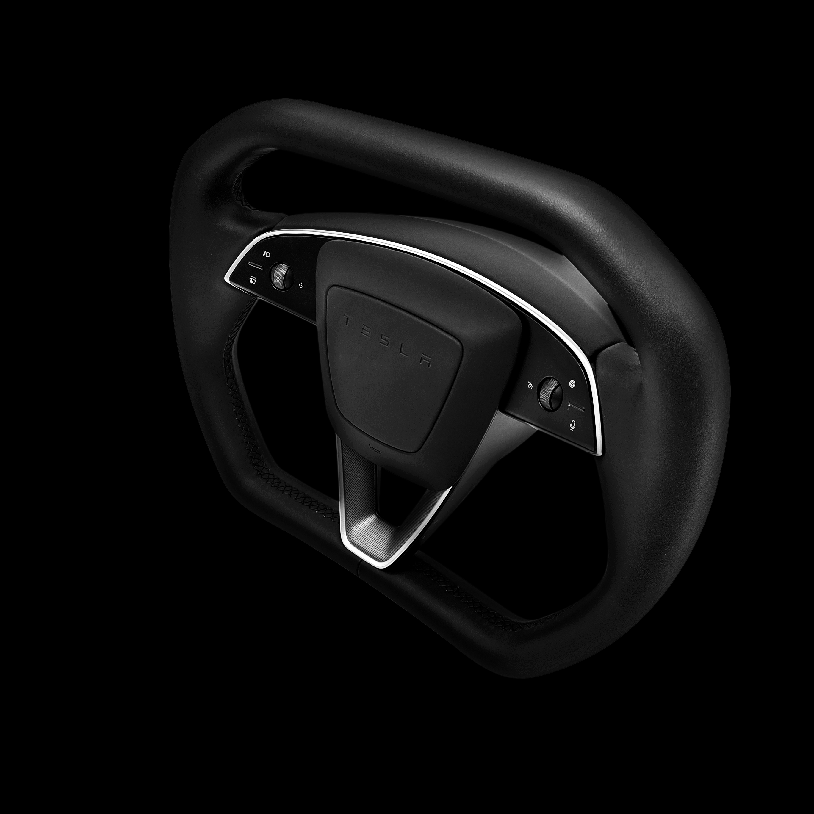 Cybertruck Style Steering Wheel for Model Y Juniper & Model 3 Highland - Teskay