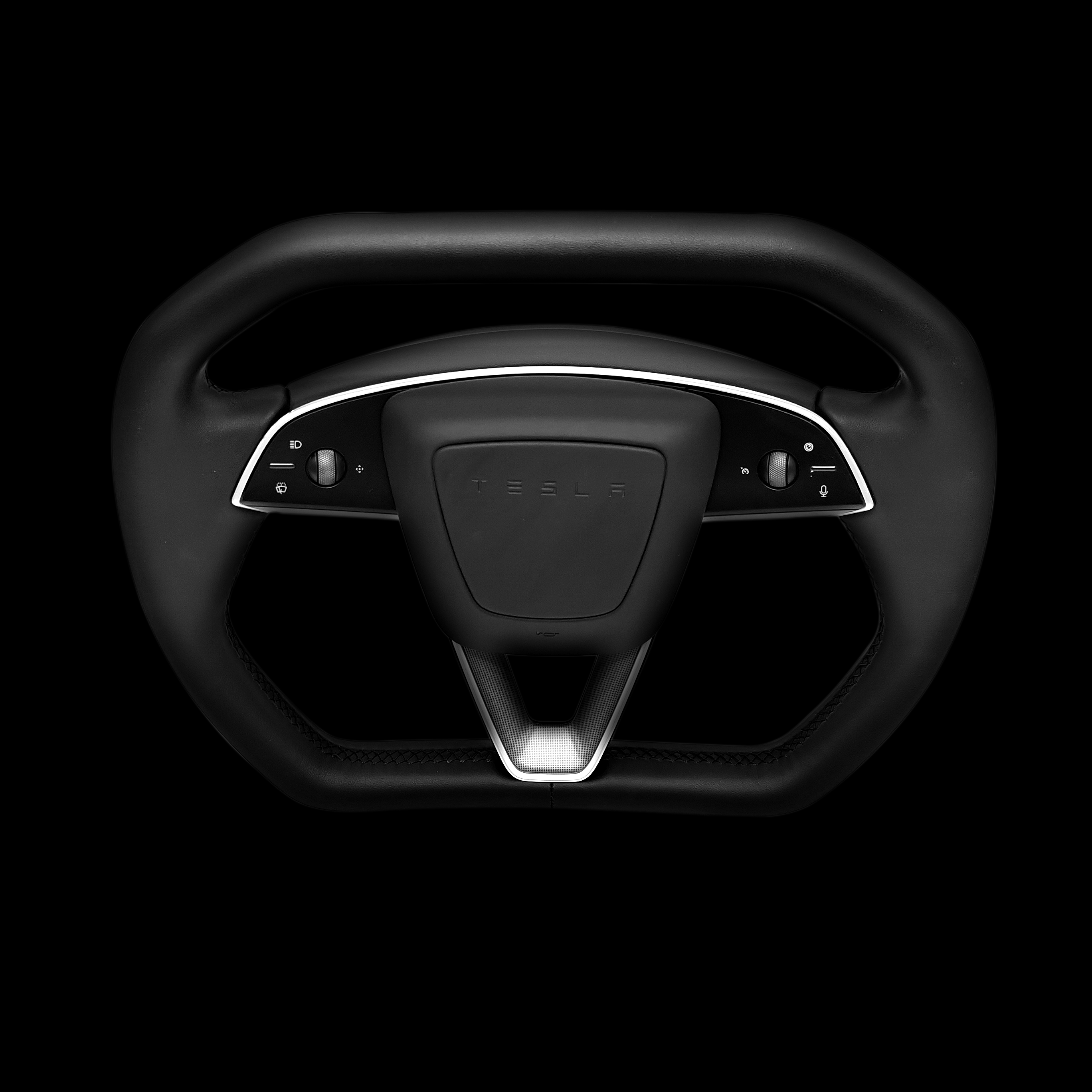 Cybertruck Style Steering Wheel for Model Y Juniper & Model 3 Highland - Teskay