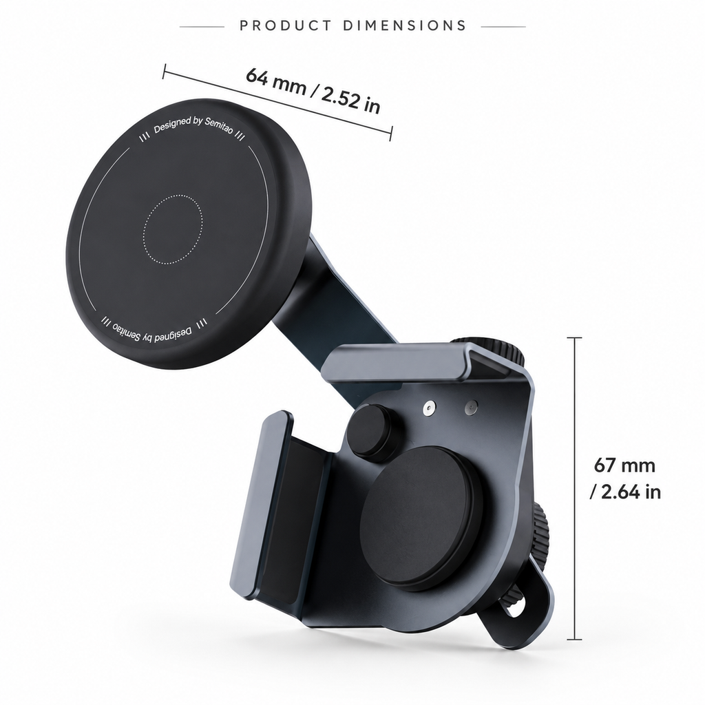 Magnetic Phone Mount for Tesla – 360° Adjustable Screen-Mounted Holder