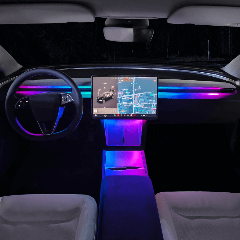 Dashboard Ambient Light Kits for Model 3 Highland & Model Y Juniper