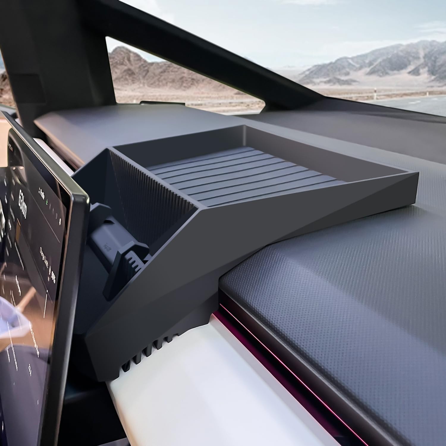 Dashboard Storage Box for Tesla Cybertruck - Teskay