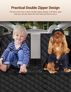 Dog Seat Cover With Double Zipper for Model 3/Y/S/X/Cybertruck - Teskay