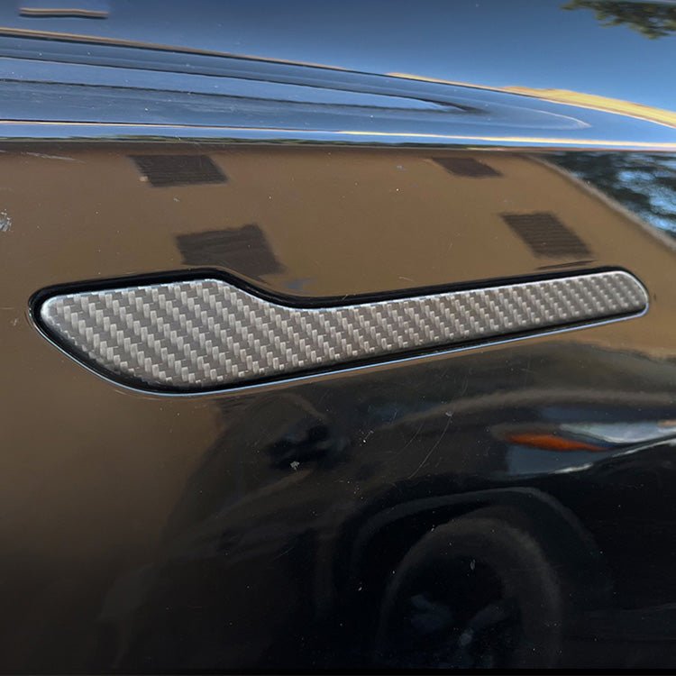 Carbon Fiber Door Handle Protector Covers Tesla Model 3/Y - Teskay