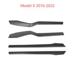 Door Trim Dry Carbon Fiber Overlay for Tesla Model S/X - Teskay