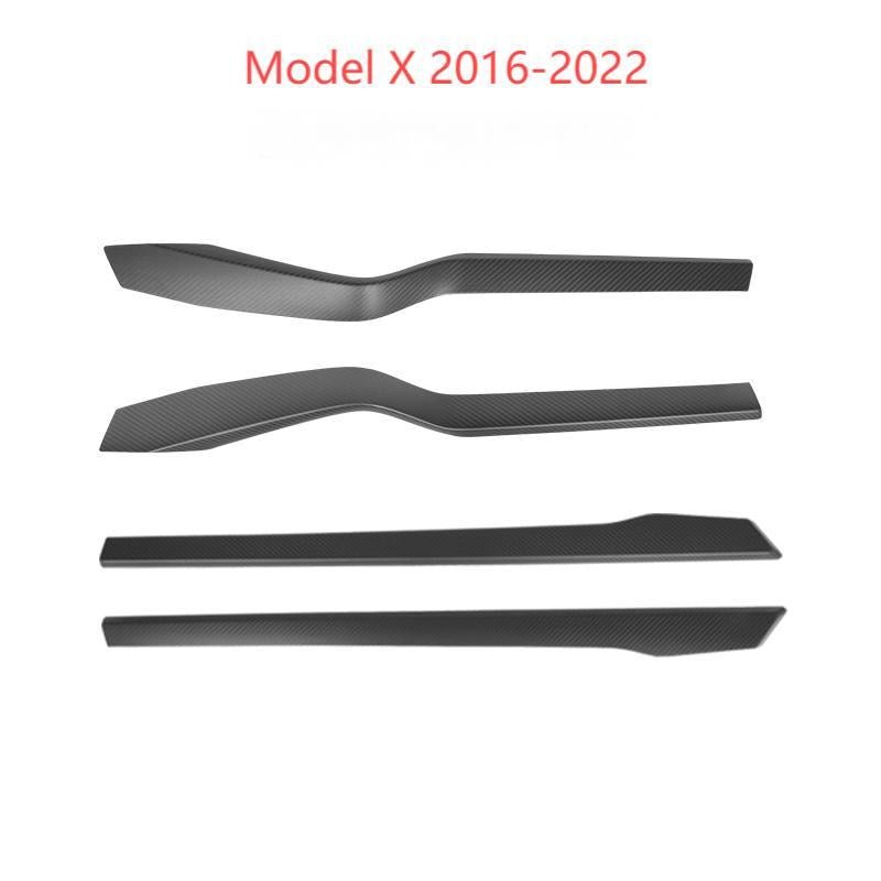 Door Trim Dry Carbon Fiber Overlay for Tesla Model S/X - Teskay