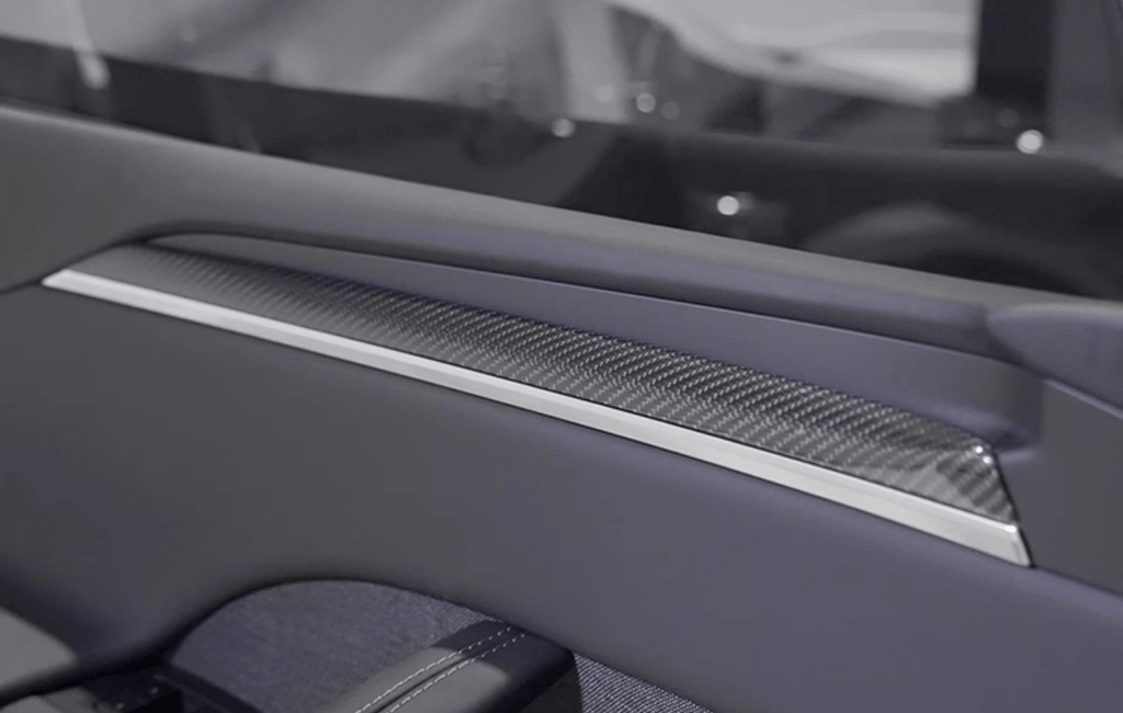 Door Trim Dry Carbon Fiber Overlay for Tesla Model S/X - Teskay