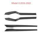 Door Trim Dry Carbon Fiber Overlay for Tesla Model S/X - Teskay