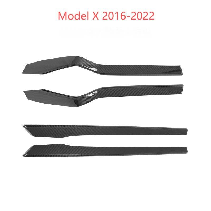 Door Trim Dry Carbon Fiber Overlay for Tesla Model S/X - Teskay