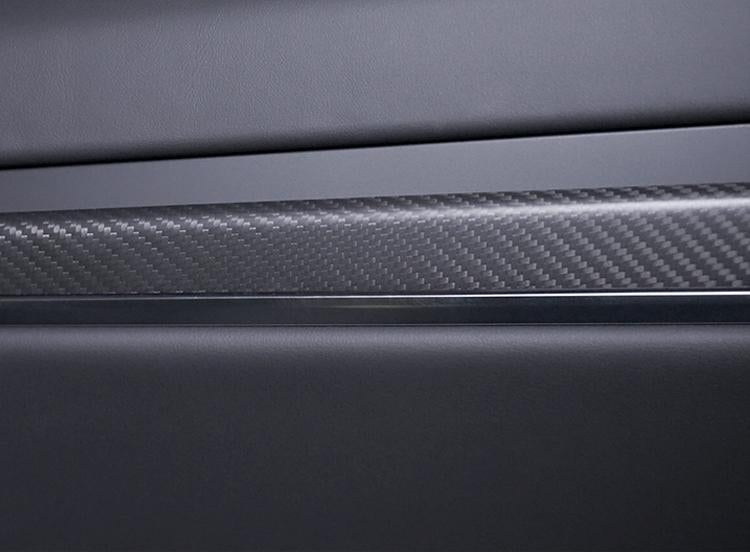 Door Trim Dry Carbon Fiber Overlay for Tesla Model S/X - Teskay