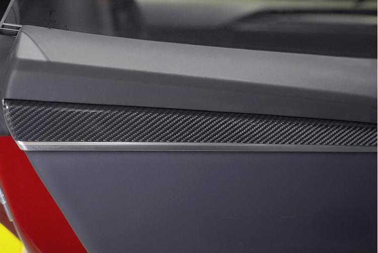 Door Trim Dry Carbon Fiber Overlay for Tesla Model S/X - Teskay