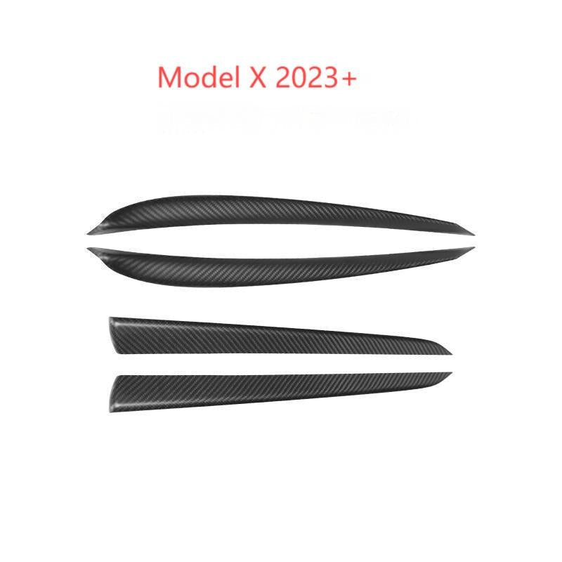 Door Trim Dry Carbon Fiber Overlay for Tesla Model S/X - Teskay