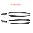 Door Trim Dry Carbon Fiber Overlay for Tesla Model S/X - Teskay
