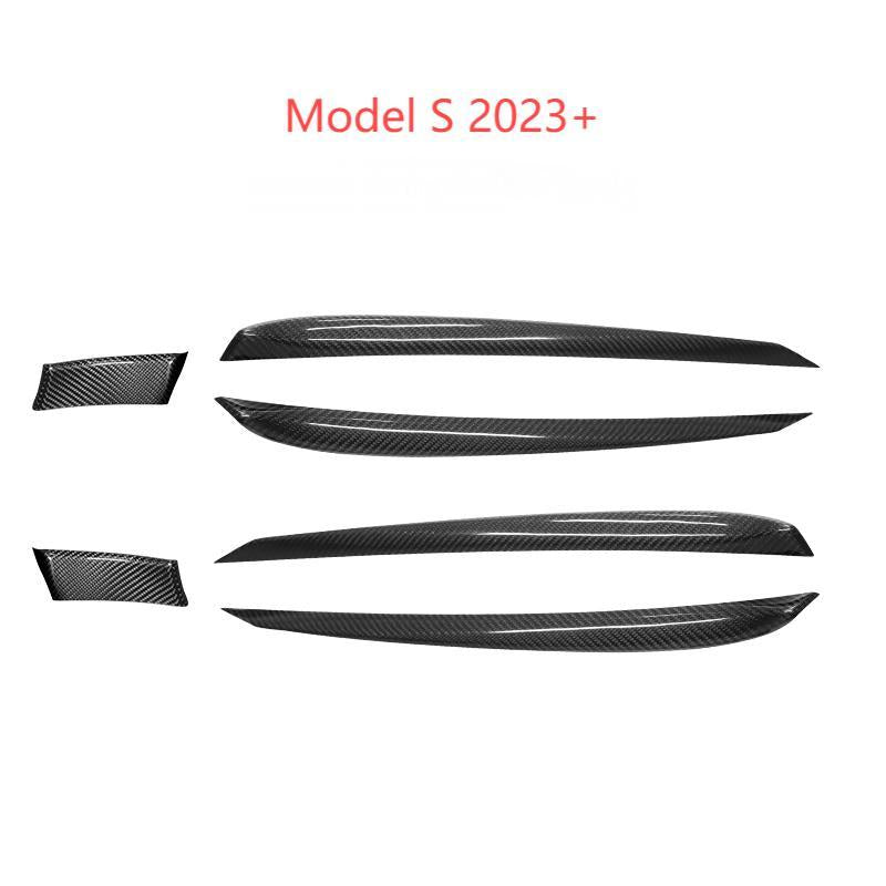 Door Trim Dry Carbon Fiber Overlay for Tesla Model S/X - Teskay