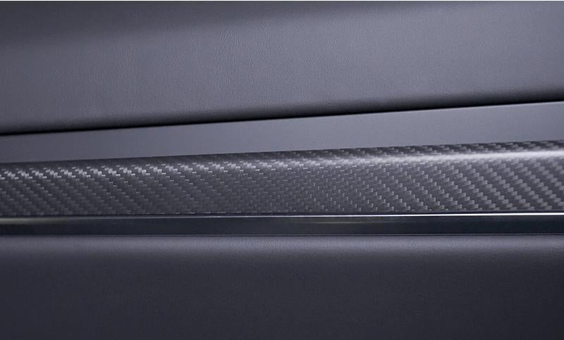 Door Trim Dry Carbon Fiber Overlay for Tesla Model S/X - Teskay