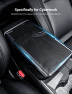 Dry Carbon Fiber Armrest Box Trim Cover for Tesla Cybertrunk