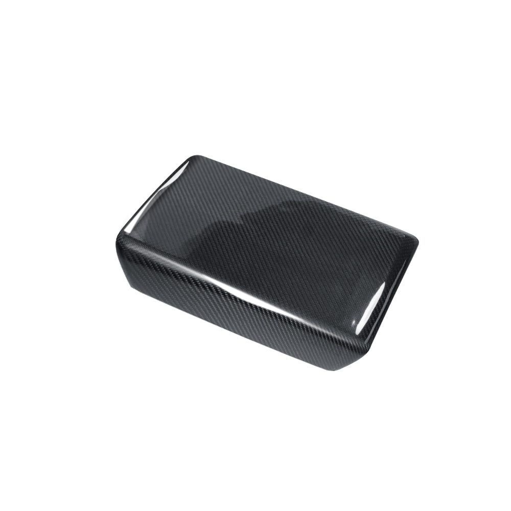 Dry Carbon Fiber Armrest Box Trim Cover for Tesla Cybertrunk