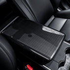 Dry Carbon Fiber Armrest Box Trim Cover for Tesla Cybertrunk