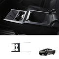 Dry Carbon Fiber Center Console Cup Holder for Tesla Cybertruck Glossy Carbon Fiber