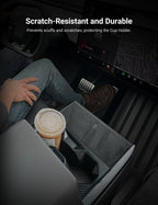 Dry Carbon Fiber Center Console Cup Holder for Tesla Cybertruck - Teskay