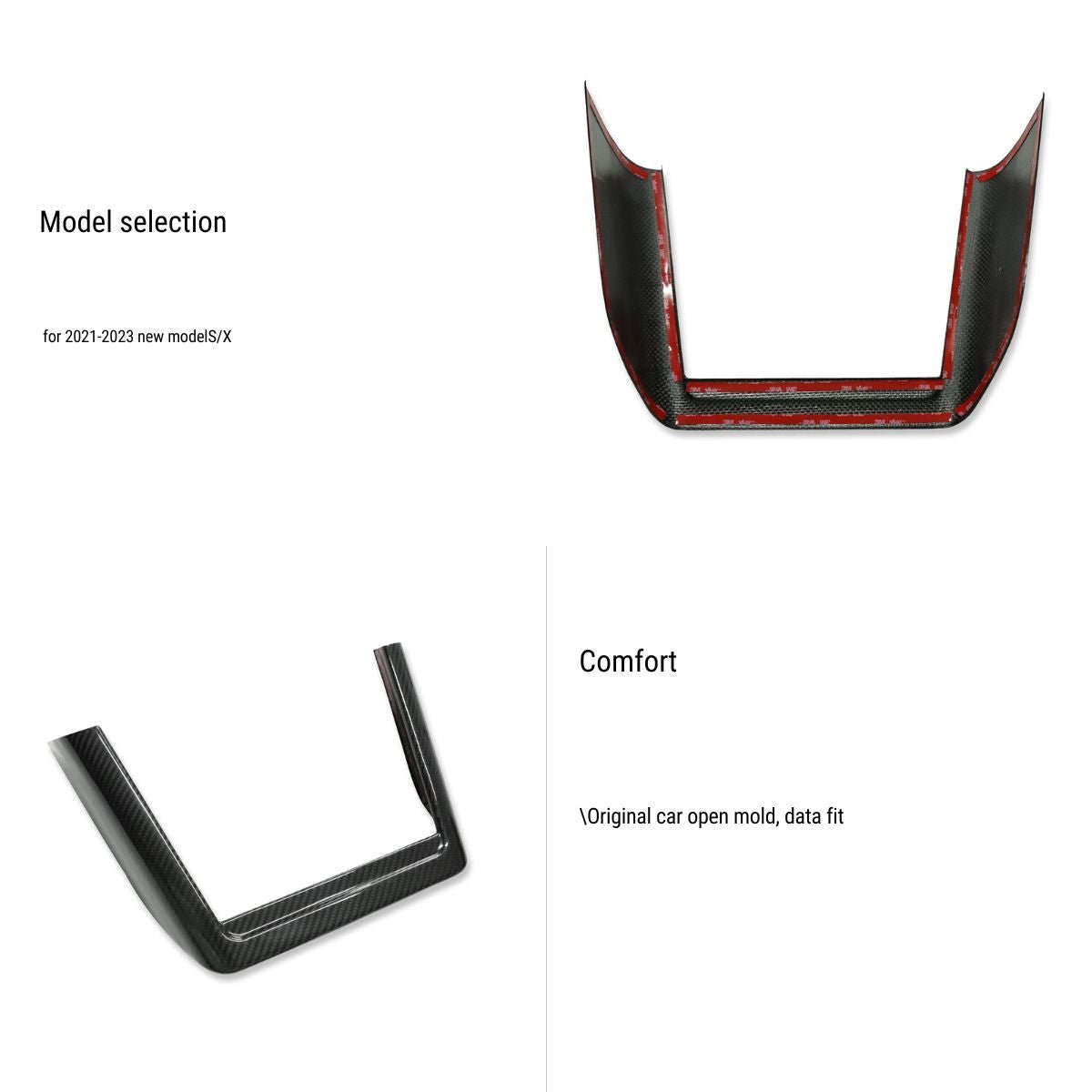 Dry Carbon Fiber Charging Board for Tesla Model S/X 2022-2025 - Teskay