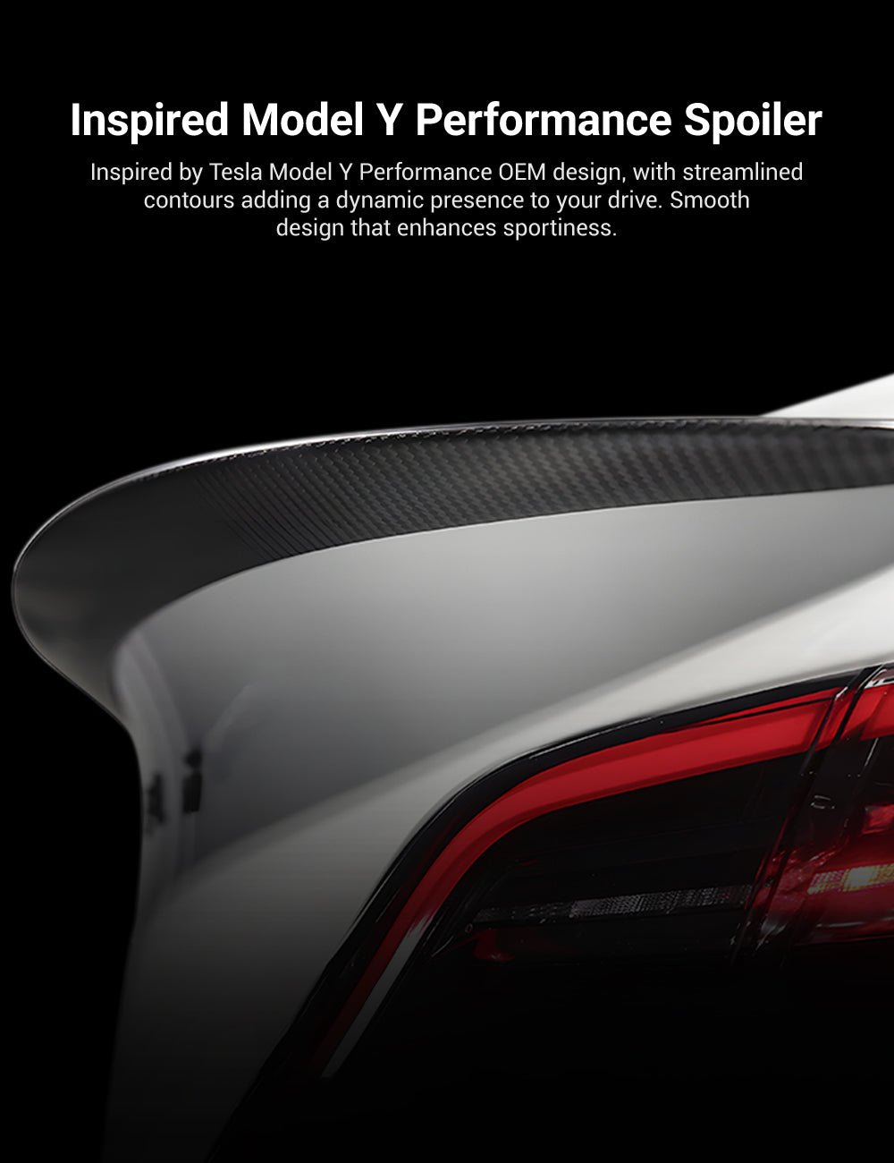 Highland Dry Carbon Fiber Performance Spoiler for Tesla Model 3/Y - Teskay