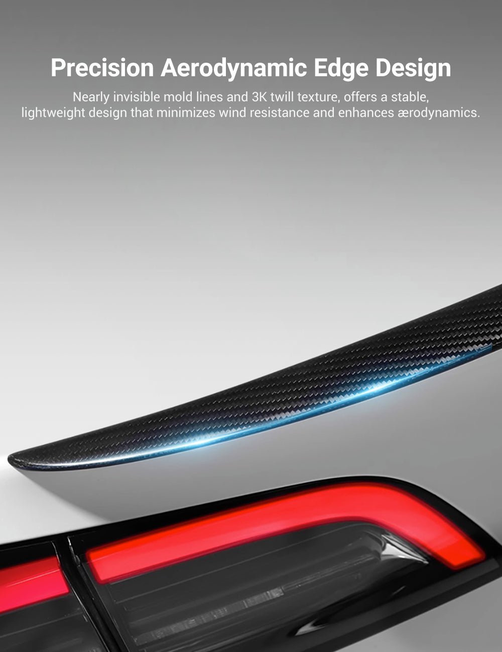 Highland Dry Carbon Fiber Performance Spoiler for Tesla Model 3/Y - Teskay