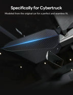 Cybertruck carbon fiber warning light cover - Teskay5