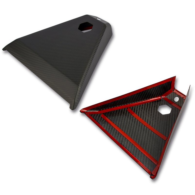 Cybertruck carbon fiber warning light cover - Teskay7