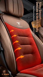Winter Warm Flannel Seat Cushions & Backrest Covers for Tesla Model 3/Y/YL/S/X – Soft, Comfortable & Non-Slip