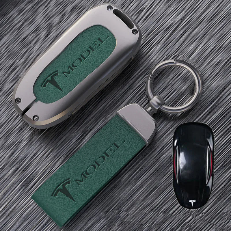 esla Model Y Key Fob Cover - Aluminum Alloy Protective Case-2