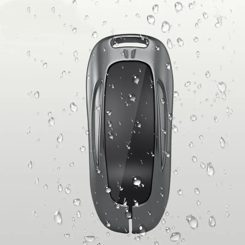 esla Model Y Key Fob Cover - Aluminum Alloy Protective Case-3