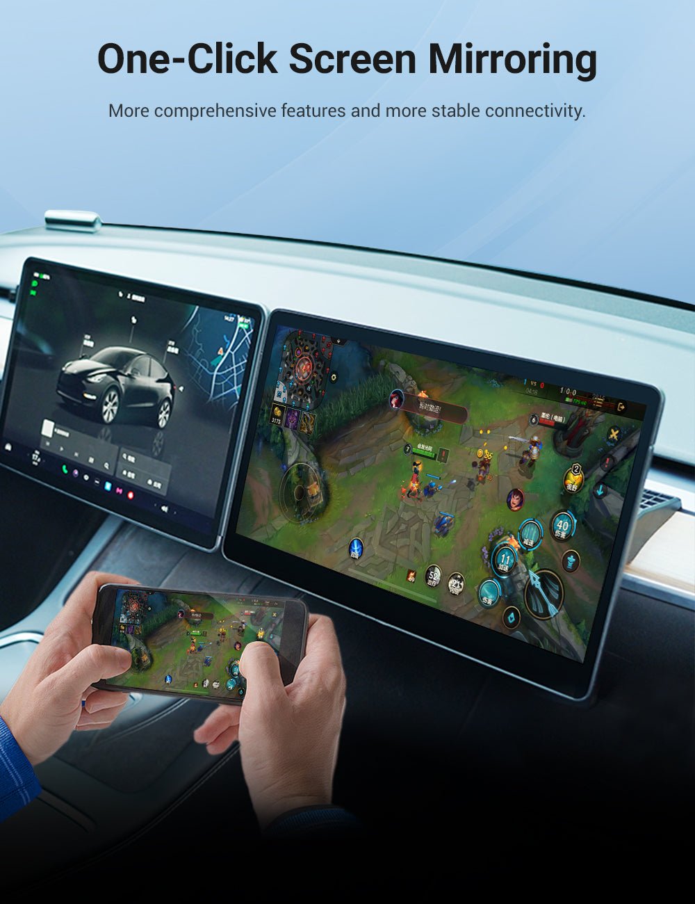 Exclusive Passenger Entertainment Screen for Tesla Model 3/Y - Teskay