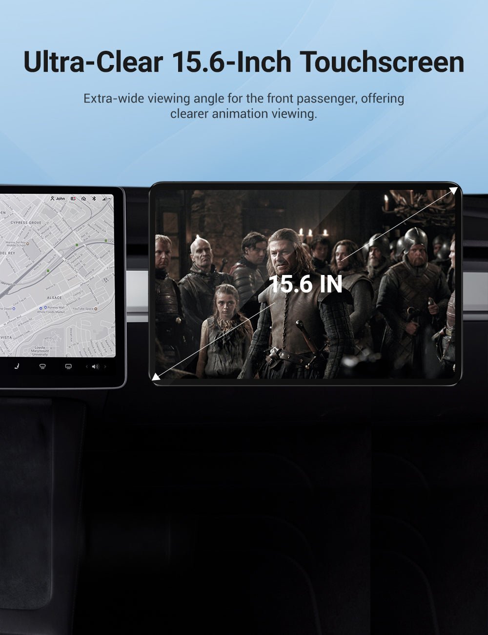Exclusive Passenger Entertainment Screen for Tesla Model 3/Y - Teskay