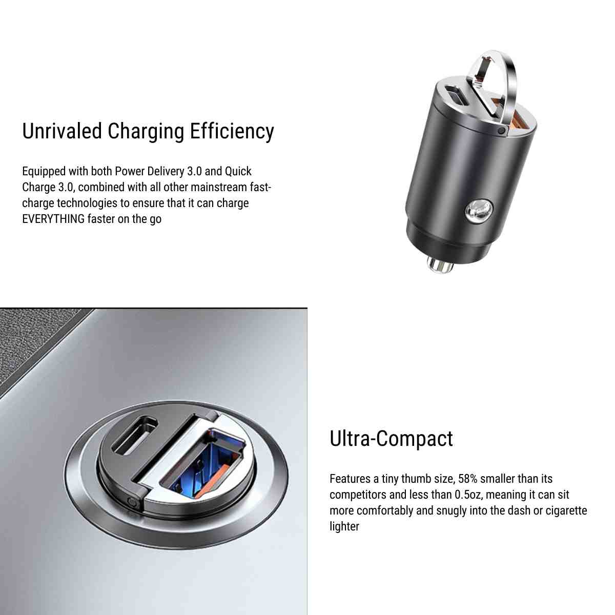Fast USB Car Charger Adapter for Tesla - Teskay