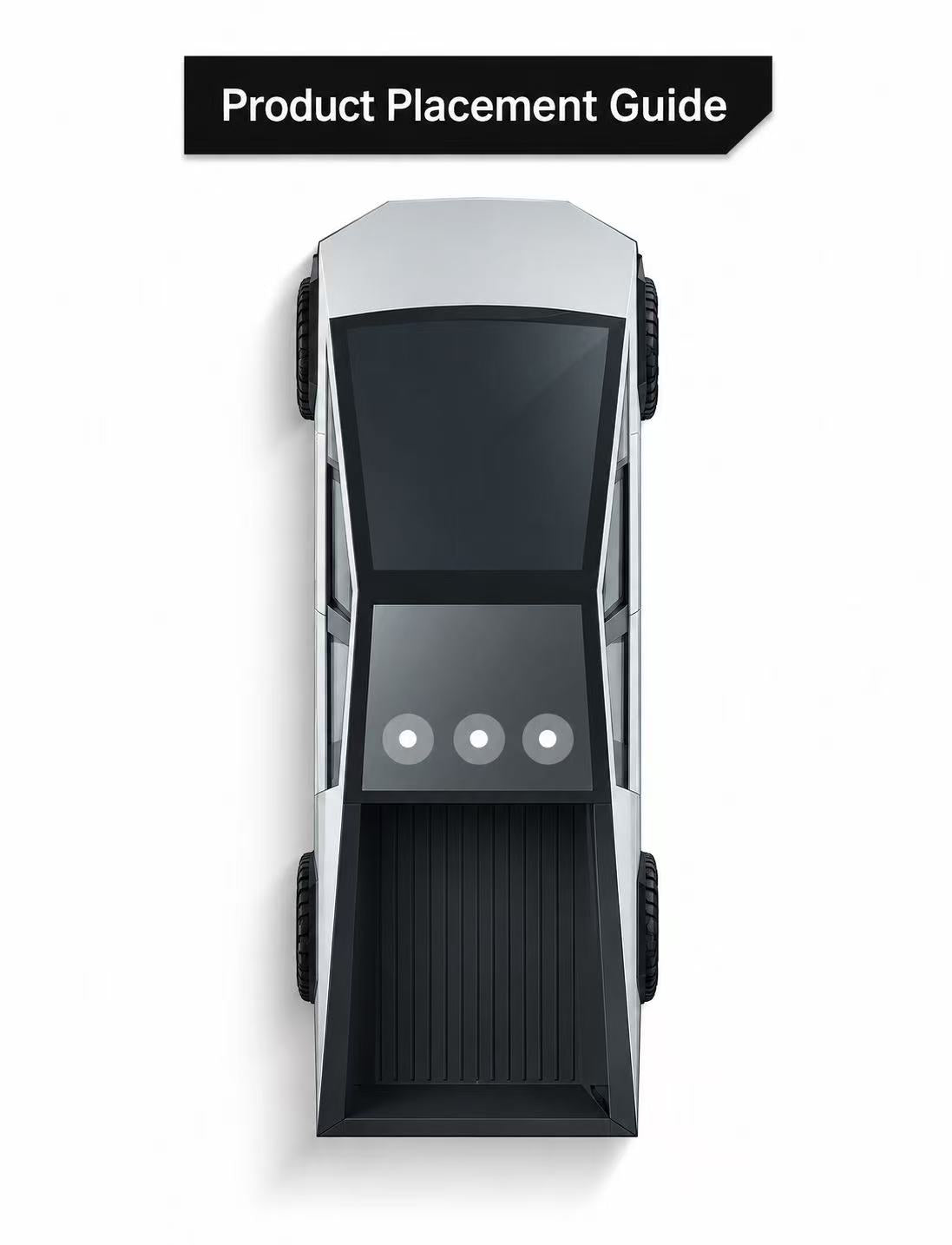 Under Seat Storage Box for Tesla Cybertruck