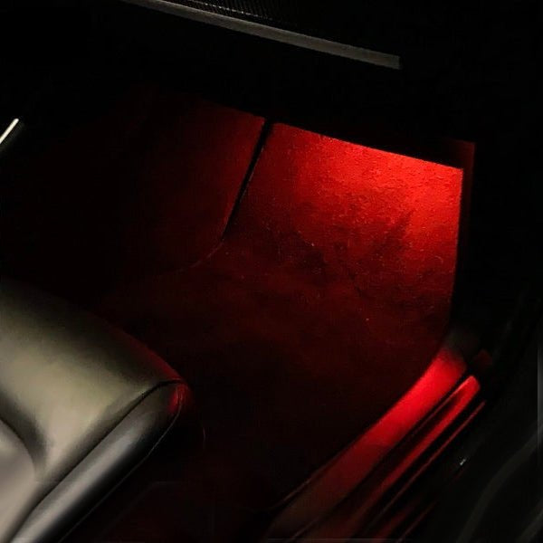 Footwell LED Lights for Tesla Model 3/Y/S/X (4PCS) Red