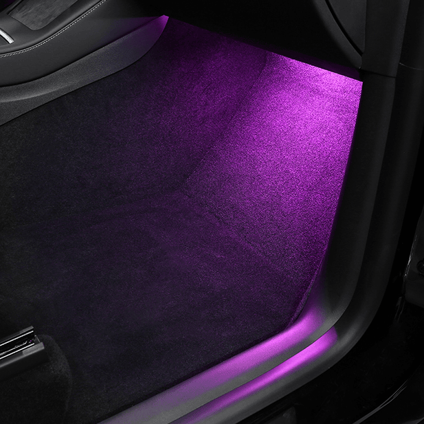 Footwell LED Lights for Tesla Model 3/Y/S/X (4PCS) Purple
