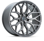 Forged wheels for retrofitting Tesla Model 3/Y/S 【Style 8(Set of 4)】 Tinted Matte Gunmetal