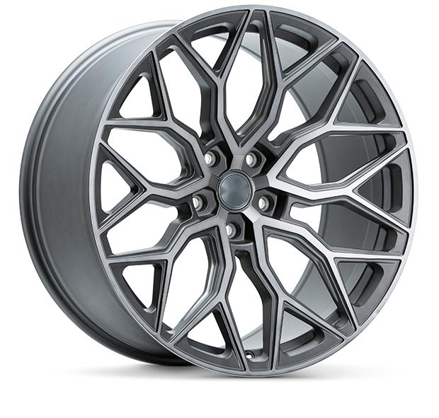 Forged wheels for retrofitting Tesla Model 3/Y/S 【Style 8(Set of 4)】 Tinted Matte Gunmetal