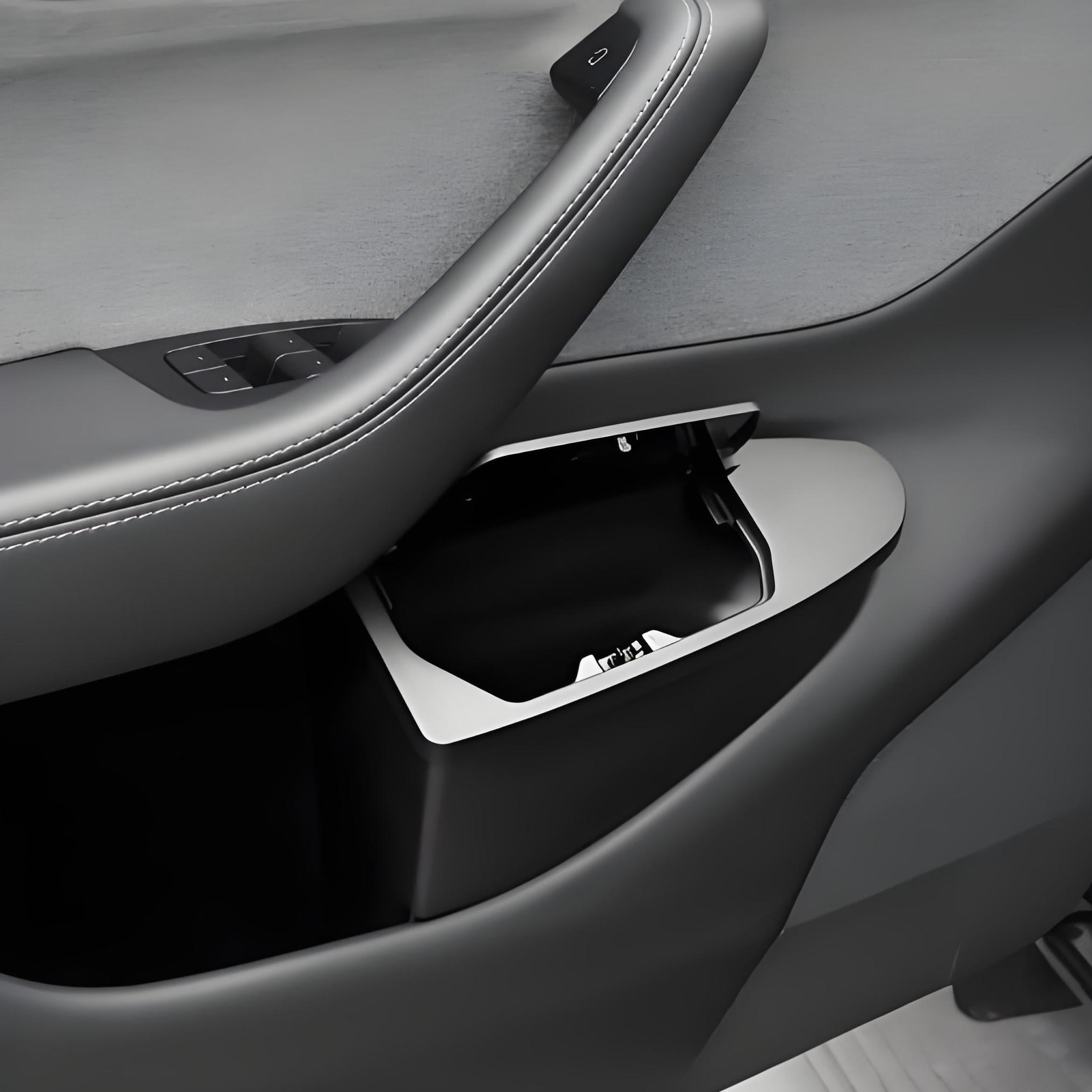 Front Door Trash Can Organizer for Tesla Model Y Juniper (2PCS)