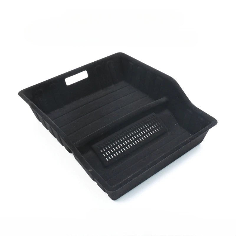 Front Rear Under Seat Storage Box for Tesla Model Y 5-Seater Double-Sided Flocking